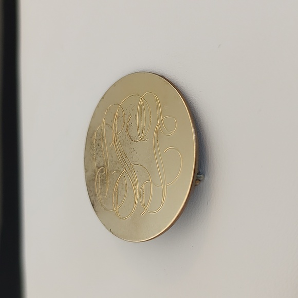 12k GF Lestage Vintage Monogram Brooch LSB - Picture 6 of 8